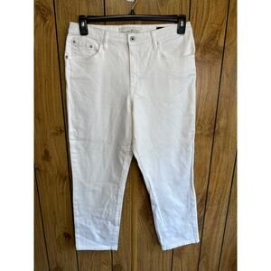 Ella Moss Women's Denim High Waist Straight Leg Jeans Light Wash White SZ 10/30